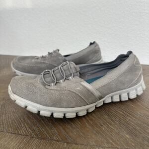 Sketchers Relaxed Fit Women's Slip On Memory Foam Gray Size 7.5 Shoes